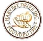 Logo of Harvest Drive, Inc. Circle with name around edges including Founded 1992 and center picture of pumpkin and harvest basket